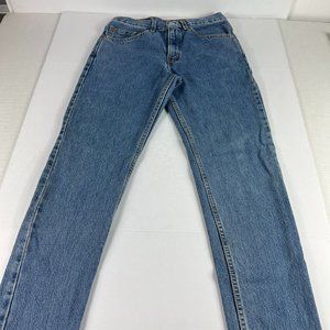 VTG Levi's Jean Men 29x31* 512 Slim Tapered Blue Cotton Denim USA Made Tag 31x32